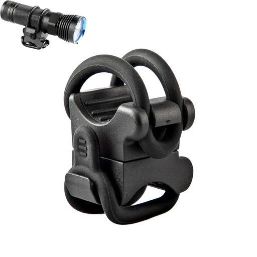 サムコスヘッドライトブラケットライトホルダー自転車バイクライトホルダー円形懐中電灯専用ライトマウ..