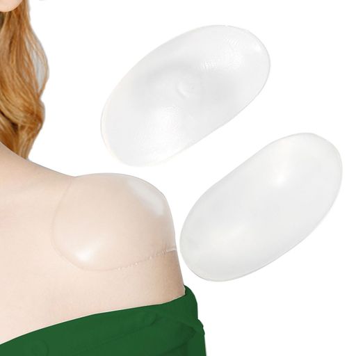 ZeniMart肩パッド肩対策肩パットフォーマルスーツシリコン肩パッド肩用サポーター肩広狭い肩なで肩肩対策ズレ落ち防止肌に優しい粘着性ジャケット冠婚葬祭入学式卒業式男女兼用2個セット