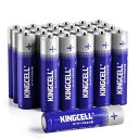KINGCELL乾電池単4形24本パック、アルカリ単4電池超耐久アルカリ電池性能と漏れ防止設計より安全な使用保存期限10年信頼できる家庭用エネルギー悪天候に備える(2)