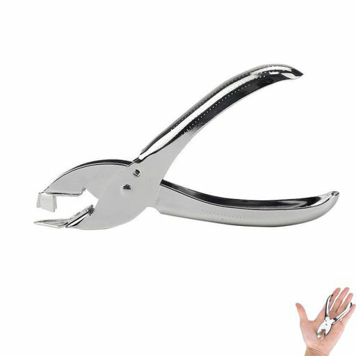 Mirhuaホッチキスリムーバーホチキス針外しハンドヘルドコンパクト多機能文具合金製紙の損傷はありませ..