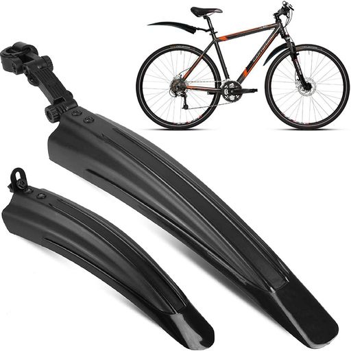 🌞耐久性 - 超耐圧力 PVC 素材を採用して、強度と柔軟性が高いの自転車泥除けです。割れたり錆びたりしません。非常に柔らかく、ランダムに曲げたりホイップしたりできます。柔軟性があり、強度も高い、非常に強く耐久性があり、泥に防止も強くなります。超軽量で性能に影響がほとんどなく、取り付けも取り外しも簡単。通勤や通学に最適です。 🌞実用性 - 泥や雨の中のドライブの必需品。 マッドガードは、バイクに乗るときに汚れからあなたを守ります。自転車を泥から守ってくれる、濡れた道などを走っても泥が飛び散らず、雨の日にも快適に自転車を乗ります。フェンダーと自転車のタイヤの間の角度は調整可能です。ぬかるんだ道での風の抵抗を軽減するのに良いです。 🌞互換性 - 当社の自転車用フェンダーは、20 ~ 26 インチの前輪と後輪に適しています。当社の自転車用フェンダーは、あらゆるタイプのマウンテン バイク、ロード バイク、子供用 自転車、ツーリング バイク、レーシング バイクなどに適しています。バイクを汚れから守り、完璧な外観を維持することができます。 また、寿命を延ばすこともできます。