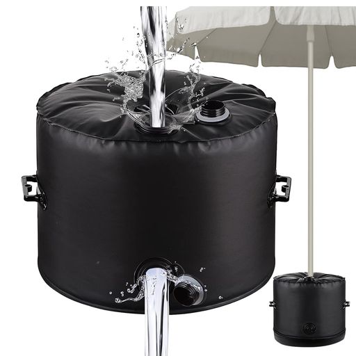 TOWEBOORYパラソルベース注水式40kgパラソル重し風に強い傘ベースウェイトバッグ簡単設置パラソルウェ..