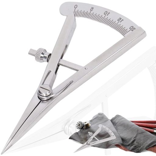 ディバイダーレザークラフト1本セット革マーキング線引き0~20mm調節可能ピッチゲージ直線/円形マーキン..