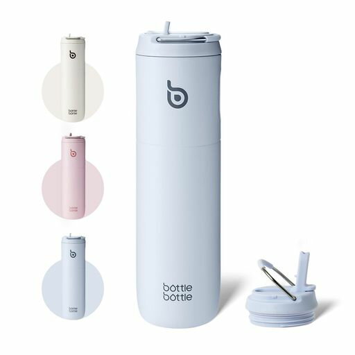 BOTTLEBOTTLE水筒0.75L大容量ストロー付き直飲み保温保冷真空断熱子供大人持ち手付きおしゃれ750mlボト..