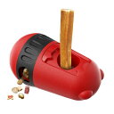 LIFLIX犬おもちゃおやつおもちゃ知育玩具ガムホルダー窒息防止おやつボール餌入れ早食い防止赤