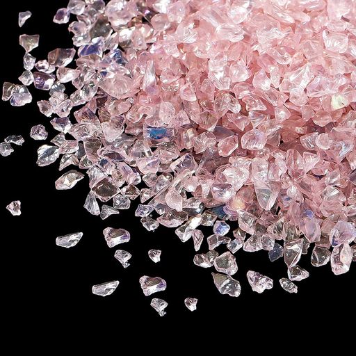 レジンパーツ琉球ガラス50gガラスフリット小さいサイズキラキラガラス削り虹削りガラス削りクラフト材..