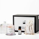 MiracleTQアロマセットエッセンシャルオイル天然石ギフトパックエッセンシャルオイル15ml+クリスタル300g+蓋付き半透明ガラスボトルアロマディフューザ...