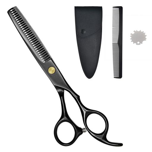 LESNICヘアスキハサミすきばさみスキ率20%-25%セニングセルフカットスキバサミ毛量調整に散髪セニングシザー(スキハサミ)