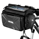 WILDMAN4L防雨自転車ハンドルバー収納バッグタッチスクリーン付きMTBマウンテンロードバイク折りたたみ自転車スクーターに使用(GS6)