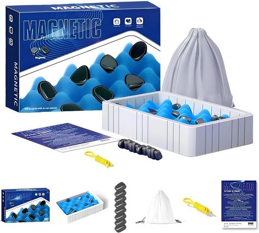 PAIFIEVD磁石ゲーム-テーブルトップマグネットゲームボードゲーム子供の思考力を高めるマグネットゲームというだけでなく、家族の集まりのためのポータブルマグネットストーンボード…