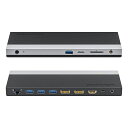 WAVLINKUSBC13-IN-1ドッキングステーション100WPD充電HDMI付き三重4KディスプレイUSB-Cアダプター2つのディスプレイポー(2)
