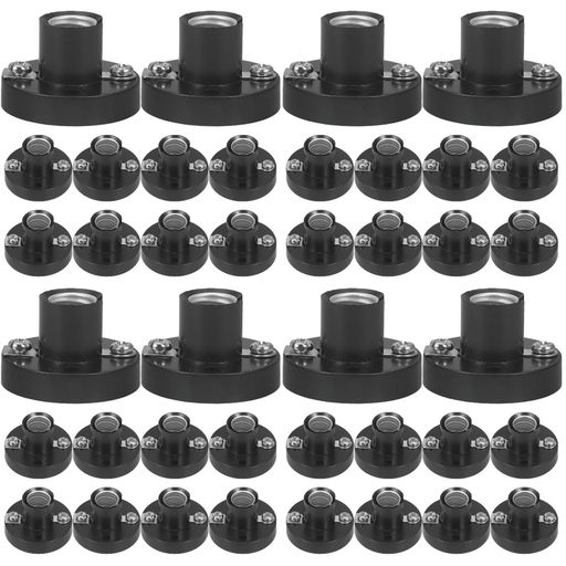 POPETPOP電球ソケット40個セットミニチュプホルダーネジ式電球ベース家庭や教室での物理実験に最適