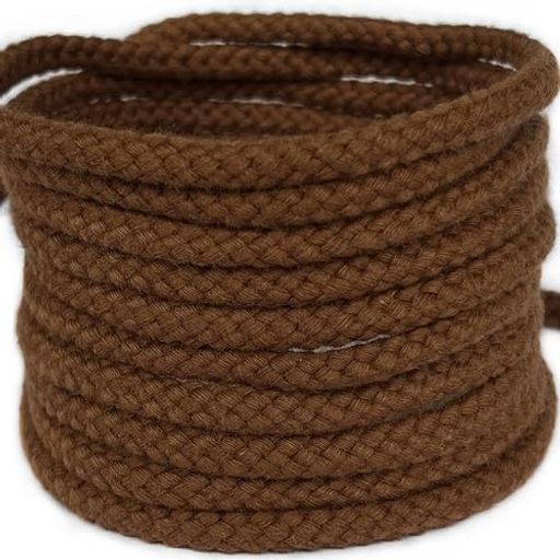 YUEYAERカラーひも綿紐天然素材純綿100%幅5mmx長さ10m巾着ひも手芸服飾きんちゃく紐8打ちマクラメコー..