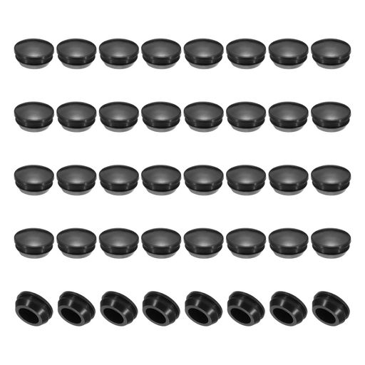 PATIKIL14mmシリコーンホールプラグ40個シリコンゴム家具用フラットヘッドカバー2.5-14mm対応シールバ..