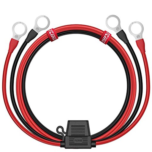 大電流30Aバッテリー並列接続ケーブル丸端子インバーター並列ケーブルバッテリーとソーラーチャージャ..