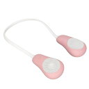 ネックバンドBluetoothスピーカー、ノイズリダクションマイク付きステレオハンズフリーネックスピーカー、家庭用アウトドアスポーツ旅行用ポータブルウェアラブルスピーカー(ピンク)(2)