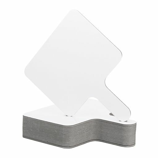 PATIKIL24個254mmx203mmホワイトボード解答パドルハンドヘルド両面ホワイトボードオークションパドルオ..