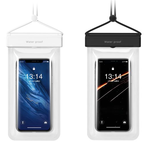 LESNICスマホ防水ケース2枚セットIPX8完全防水お風呂海IPHONEANDROID7.2インチ以下全機種対応防水スマホケース顔認証通話可タッチ操作スマホ防水ケースプール水泳温泉潜水完全防水携帯ケース