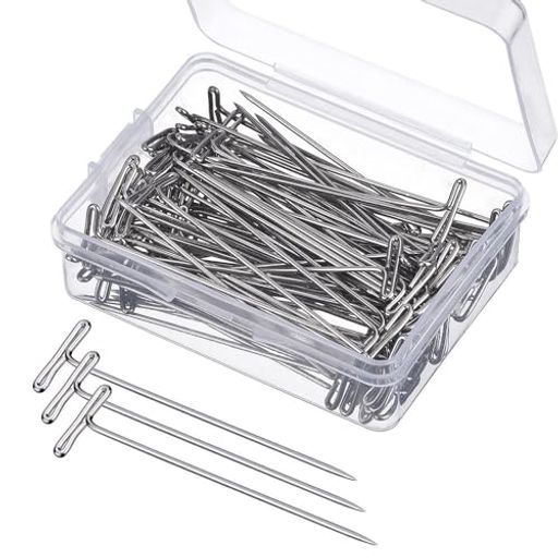 虫ピンTシルクピン虫ピンニンジャピン石膏ボードピンまち針アメピンぴん画鋲ステンレス製収納ケース付..