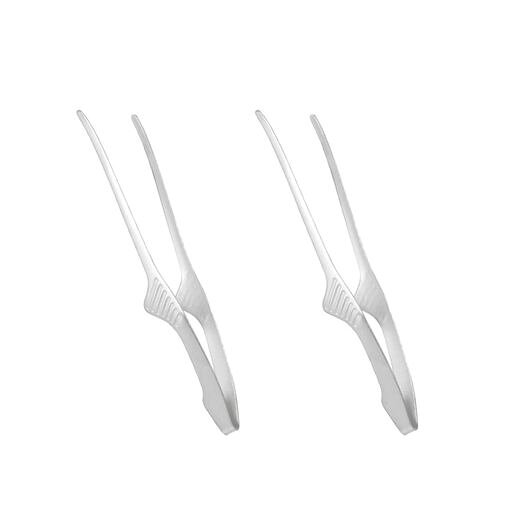トング焼肉ステンレス食洗器対応焼き肉キャンプバーベキュー薬味調理用すべりどめせっけい揚げ物堅牢耐摩耗性すべり止め加工(シルバー2本セット)