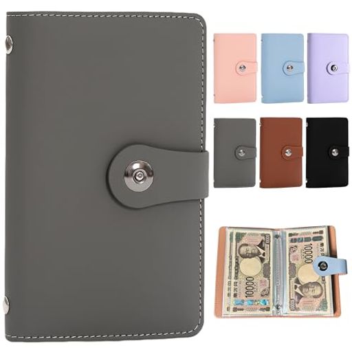 Interior Design - GOKEI貯金箱お金仕分け貯金手帳封筒貯金お札100枚収納貯金カード付きマグネットで開閉貯金ファイル貯金封筒バインダーお札子供の貯金おしゃれ封筒式貯札帳貯金カレンダー付きプレゼン…