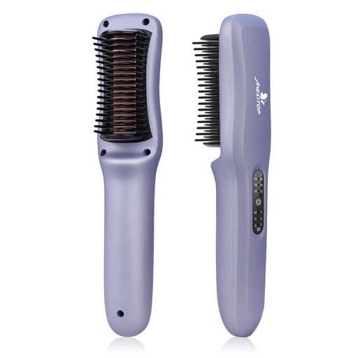 ヘアブラシアイロンコードレスブラシMEXITOPヘアアイロンusbストレートアイロンヘアーアイロン充電式毛先前髪スタイリングアイロンブラシアイロンブラシブラシアイロンホットブラシコ…