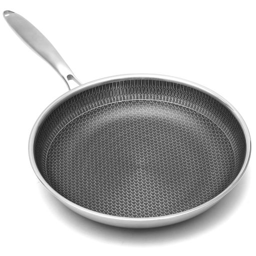 VIVIDCOOKWARE フライパン 28cm ステンレス IH ガス火対応 ハニカム加工 くっつきにくい 食洗機対応 高耐久 揚げる 焼く 炒める 多用途 お手入れ簡単
