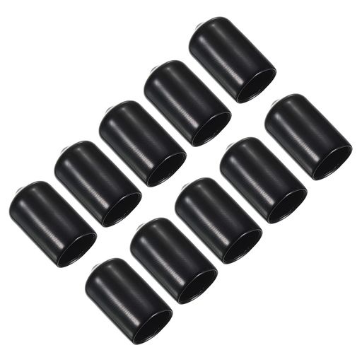PATIKIL13mmプールヒントカバー10個ビリヤードキューチッププロテクターラバープールキューヒントヘッドツールスヌーカーアクセサリービリヤードクラブ用ブラック