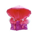 NIANNYYHOUSE20CMぬいぐるみ服色彩ブロッキングパンチングジャケットコートパーカー綿人形服着せ替え(PINK+PURPLE)