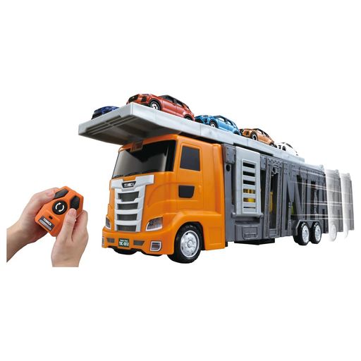 (c) TOMY キャリアカー本体:単3形アルカリ乾電池3本使用(電池は別売です。) コントローラー:単4形アルカリ乾電池2本使用(電池は別売です。) 素材: プラスチック パッケージ重量:1.13kg