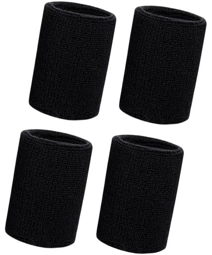 リストバンド4個セットスポーツバンド汗止め手首サポート吸水吸汗性通気性伸縮性あり袖濡れ防止手首保護軽量速乾肌触り良し野球テニスヨガ筋トレなど運動用子供から大人まで使える(…
