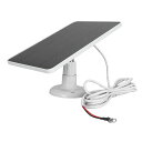 ビデオドアベルソーラーパネル充電器ソーラーパネルカメラ充電器360度調整可能なスタンド10W耐候性IP66防水取り付け簡単利用が便利グーグルネストドアベル2Kカ...