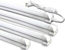 LED蛍光灯40W形器具一体型LED蛍光灯T8LED直管18Wled6000K-6500K昼光色天井照明バーライトベースライト120cm蛍光灯器具セットled照明工事不要軽量連結コード付属スイッチ付き【4本入り】(3)