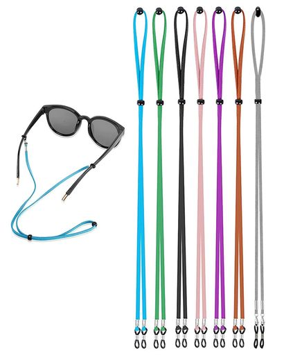 [YFFSFDC]メガネ用ストラップメガネチェーン眼鏡ストラップ滑り止めずれ落ち防止調節可能軽量メガネバンドスポーツ用男女兼用(7本入り)