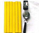 鉛筆八角形大工鉛筆削り付き木工用鉛筆用引き込み式ペンホルダー大工用鉛筆事務建築試験製図スケッチ入学・入園祝い入学準備賞品ギフトプレゼント