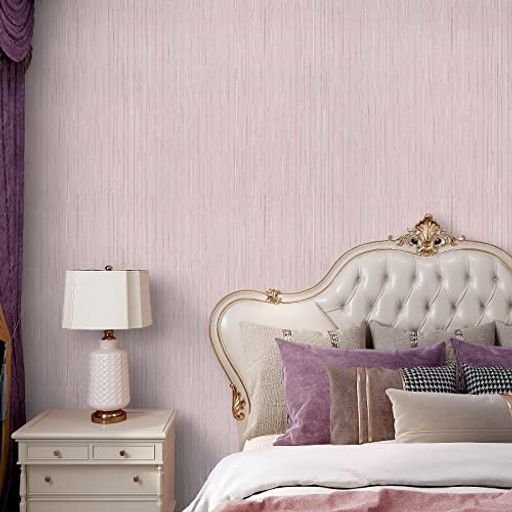 VaryPaper壁紙シール壁紙織物調ライトピンクリメイクシート40x200cm人工グラスクロスカッティングシー..