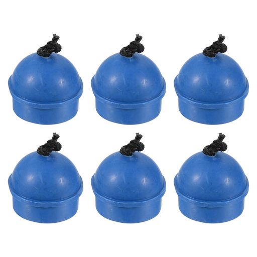 PATIKILキューチョークホルダー6個入りゴム製滑り止めビリヤードキューチップチョークケースコード付き..