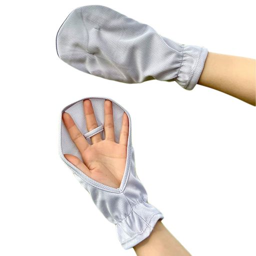 MAEXUSUVカットハンドカバー手の甲日焼けカバーショート丈日焼け手袋紫外線対策UPF50+UVカット率99%吸汗速乾通気性メッシュ夏用通勤旅行自転車登山アウトドア男女兼用(グレー)