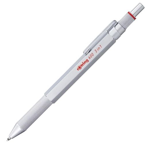 rotring 600 3in1 品番:2164109 機構:ツイスト式 セットリフィール:ブラック(S0R074426)、レッド(S0R074422)、ペンシル0.5mm HB(S0312650)