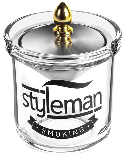 卓上灰皿蓋付き漏斗おしゃれガラスを厚くする防風屋内屋外パティオハウスオフィス用