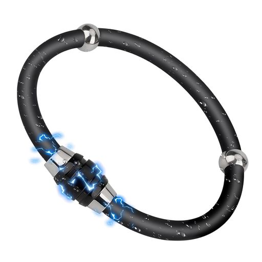 [Wikcieh]【2025新登場】静電気除去ブレスレット静電気除去ブレスおしゃれ静電気除去グッズ静電気対策静電気防止グッズ静電気軽減シチタンシリコンチタン磁気ゲルマニウムスポーツシリ…