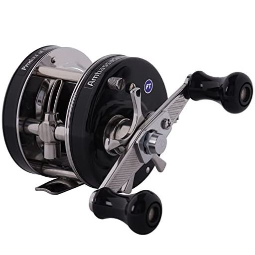 AbuGarcia (アブガルシア) アンバサダー (Ambassadeur) 4601CA ファクトリーチューン ブラック 左巻き クラッチタイプ ダブルハンドル バス ライギョ ナマズ トップウォーター丸形リール