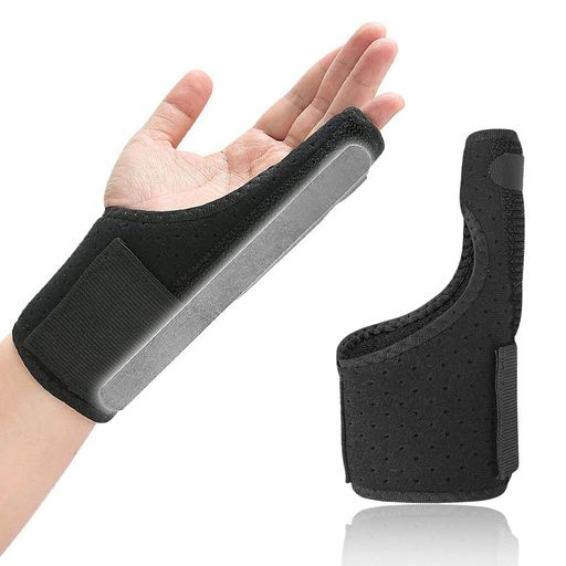 商品内容:フィンガーサポートの製品サイズは35x20.5cm、厚さは0.8cmです。指サポーター製品はフリーサイズで提供されます。男女兼用&amp;左右兼用。小指や薬指のケガや腫れを保護します。フィンガーサポート 毎回テープを巻く手間を省き、衝撃や曲げから指を守ります 高品質素材:フィンガーサポートの主な素材はポリエステル、スポンジ、アルミニウムプレートです。フィンガーサポートは通気性の良い素材で作られており、長時間装着しても蒸れる心配がありません。小指サポーターはオールシーズン快適に使え、汚れたら洗えるのでいつでも清潔にお使いいただけます。軽量で持ち運びにも便利ですので、お出かけの際はカバンに入れているといつでも使用していただけるので便利です アジャスタブル ベルクロ親指付け根サポーター:マジックテープ式なので、簡単に装着が可能! ピンキーの部分と手首の部分をバックルで調節できるので、手や指の大きさに合わせて、 ぴったりとフィットします。窮屈さを感じることなく、親指に固定したフリーサイズ。