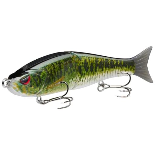 Fly Fishing Accessories - Bassdash(バスダッシュ)スイムシャッドジョイント式グライドベイトバス・パイク・トラウト・マスキー用釣りルアー