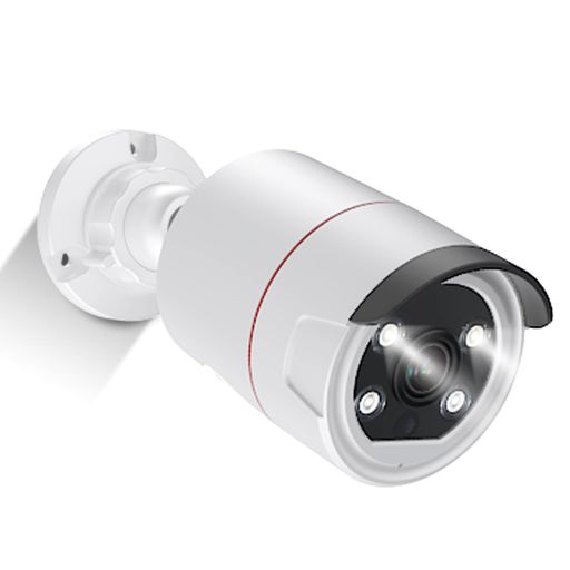 防犯カメラ屋外POE給電500万画素YESKAMOO増設用監視カメラAI人物検知人感センサー発光フルカラー映像暗..