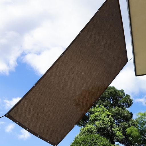 XGIUINI日除けシェード(200x200cm)ベランダサンシェードUVカット日よけシェード高密度ポリエチレン(HDPE)遮熱断熱遮光通気性は良いオーニングベランダ/ガーデン/窓/廊下/庭下/屋外耐久性高い…