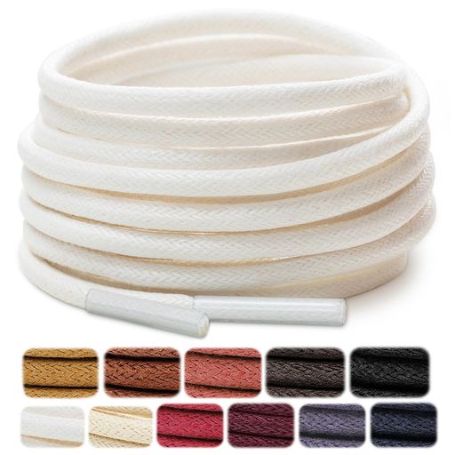 [Stepace]2足分(4本)蝋引き靴紐ビジネスシューズ靴ひも革靴靴紐シューズひも登山靴スニーカーシューレ..