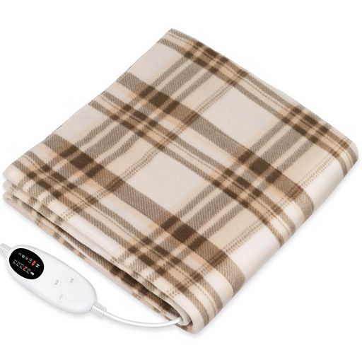 電気毛布敷き掛け兼用切り忘れ防止タイマー付き省エネ55WAI過熱保護機能節電速暖140x80cm洗濯可能電気ブランケット電気毛布洗える頭寒足熱ダニ退治4段階タイマー5段階温度調整防寒対策肩…