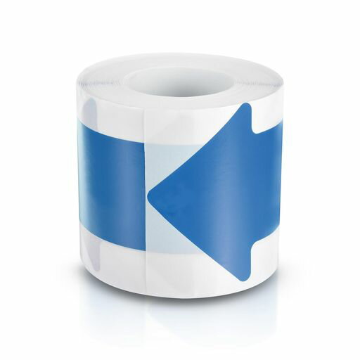 PATIKIL矢印シールテープ粘着矢印ステッカー矢印ラベル200枚152x76mm自己粘着床マーカー方向指示教室倉庫用ブルー