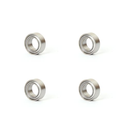 Rakuten - ミニチュアベアリング7mmx4mmx2.5mmミニベアリングボールベアリング両面メタルシールド深溝玉軸受74ZZ4個入り
